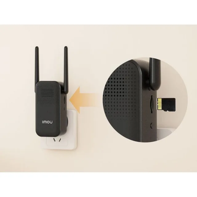 Set Sonerie Video Smart IMOU DS3 Camera Panoramica 4MP Wi-Fi Gri/Negru 5