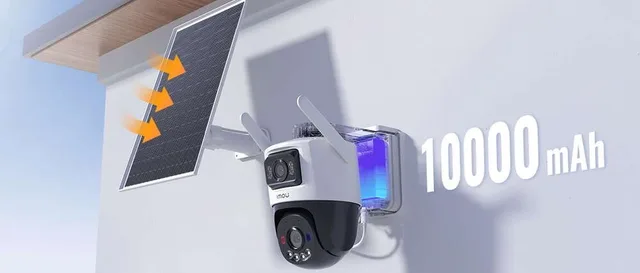 Camera IP de Supraveghere pentru Exterior IMOU AOV Dual 5MP+5MP Conectivitate Wi-Fi 2.4GHz + 4G LTE si Panou Solar 8W Alb/Negru 3