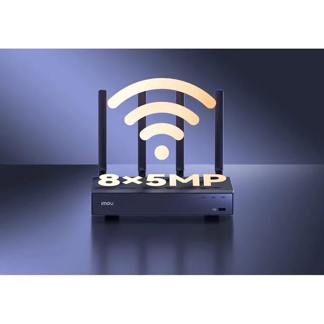 NVR IMOU N110W 10 Canale Wi-Fi 6 Microfon si Difuzor Incorporate HDMI / VGA Negru 3