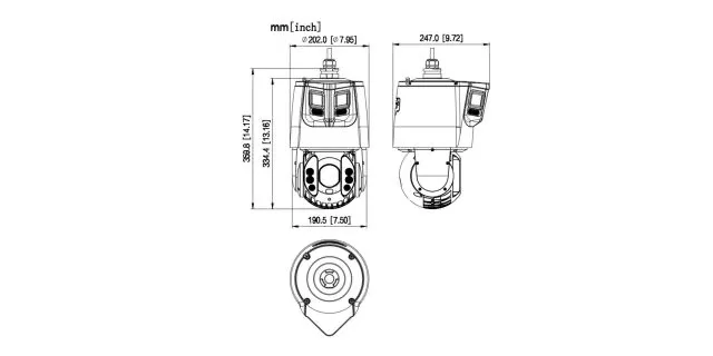 Cameră Dahua SDT6E432-8P-MB-A-PV1 32X ZOOM Dual-PTZ Dome IP 8M+4M WDR Dual Lighting 2