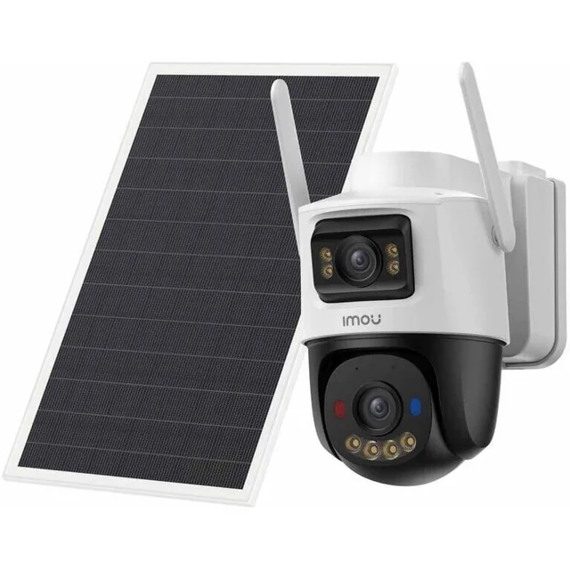 Camera IP de Supraveghere pentru Exterior IMOU AOV Dual 5MP+5MP Conectivitate Wi-Fi 2.4GHz + 4G LTE si Panou Solar 8W Alb/Negru