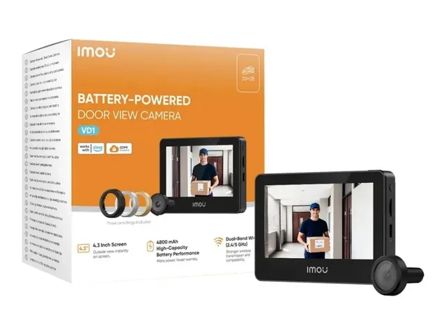 Vizor de Usa cu Camera 5MP si cu Ecran Interior 4.3Inch Detectare Persoane Wi-Fi Negru 2